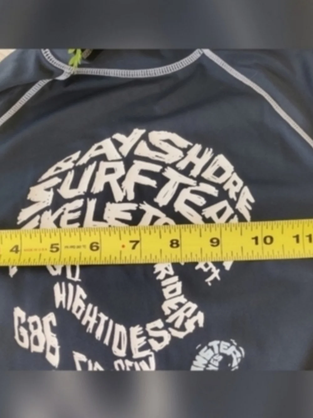Gapkids Boys Navy Skull Swim Rash Guard Short Sleeve Shirt Size M(8)